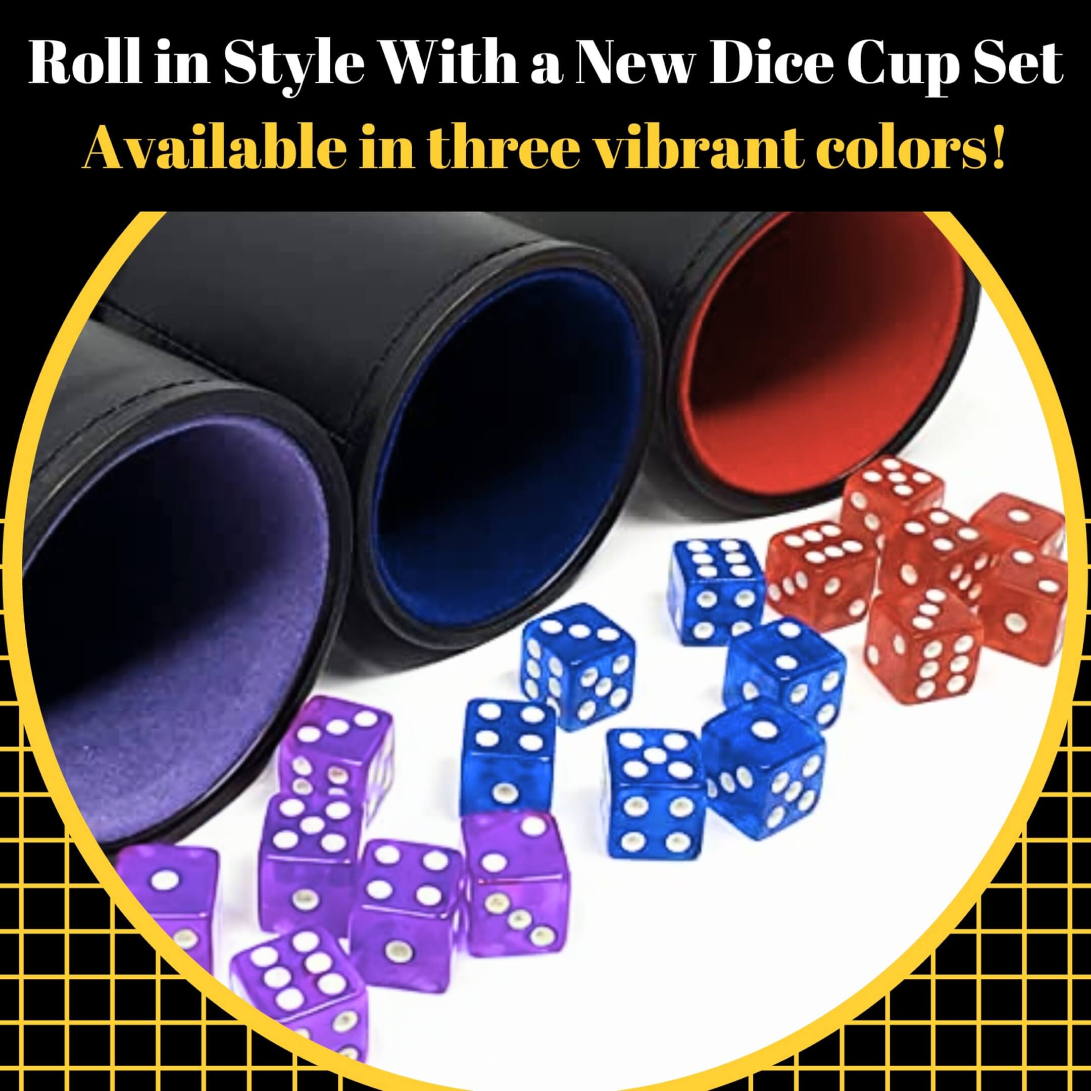 Dice Cups 3 color (3000 x 3000 px)